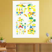 バウハウス量子構成 キャンバスプリント (インサイチュ (リビング))