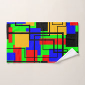 バウハウス長方形と線 バスタオルセット (ハンドタオル)