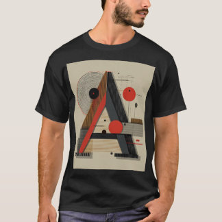 バウハウス風幾何学モノグラム Tシャツ