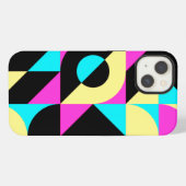 バウハウス風幾何学模様 iPhoneケース (裏面横)