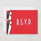 バウハウス タキシード (返信カード) 出欠カード (裏面)