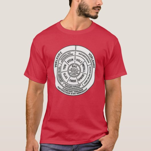 バウハウス ダイアグラム オーバーサイズ Tシャツ (正面)