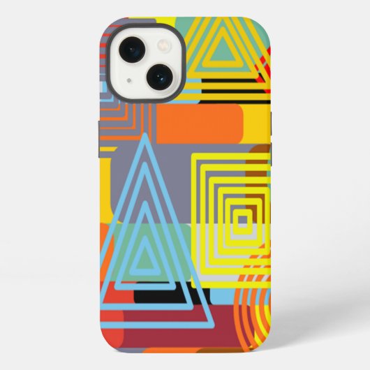 バウハウス デザイン スリー iPhoneケース (裏面)
