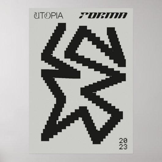 バウハウス，バウハウスデザイン,モダンデザイン，幾何学的 ポスター (正面)