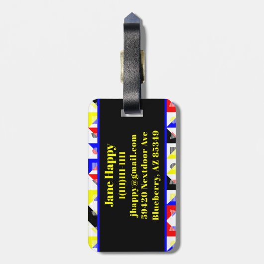 バウハウス ラゲッジタグ (裏面縦)