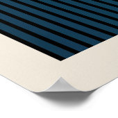 バウハウス |レトロデザイン |青いポスター ポスター (角)