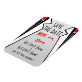 バウハウスTuxedo (Save The Date Magnet) マグネット (左側)