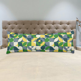 バウハカラフルウスモダン抽象芸術幾何学模様 ボディピロー