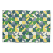 バウハカラフルウスモダン抽象芸術幾何学模様 枕カバー (裏面)