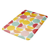 バウハカラフルウスレトロ幾何学 バスマット (アングル)