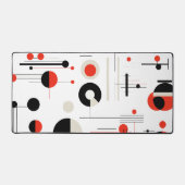 バウハカラフルウス幾何形状パタモダンーン デスクマット (正面)