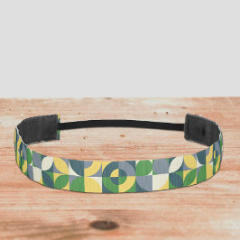 バウハカラフルウス幾何抽象芸術パターン アスレチックヘッドバンド