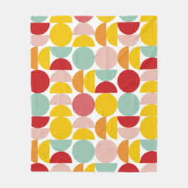 バウハカラフルウス フリースブランケット