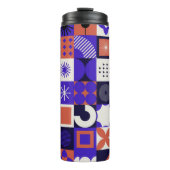 バウハモダンウスはっきりした:幾何学模様。 タンブラー (正面)