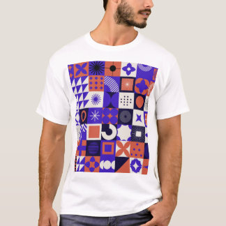 バウハモダンウスはっきりした:幾何学模様。 Tシャツ