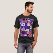 バウハモダンウスはっきりした:幾何学模様。 Tシャツ (正面フル)
