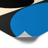 バウハモダンウスレトロ幾何学 ポスター (角)