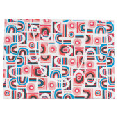 バウハモダンウス抽象芸術パターン ラージペーパーバッグ (裏面)