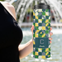 バウハモダンウス抽象芸術幾何学モノグラムパターン タンブラー