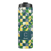 バウハモダンウス抽象芸術幾何学モノグラムパターン タンブラー (正面)