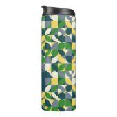 バウハモダンウス抽象芸術幾何学モノグラムパターン タンブラー (回転右)