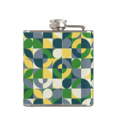 バウハモダンウス抽象芸術幾何学モノグラムパターン フラスク (裏面)