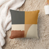 バウハモダンウス装飾用クッション – 木炭,マスタード クッション (ブランケット)