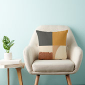 バウハモダンウス装飾用クッション – 木炭,マスタード クッション (椅子)