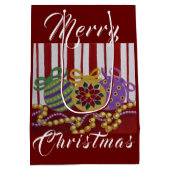 バウブルとビーズカスタム抱き枕 – 小、光沢 ミディアムペーパーバッグ (裏面)