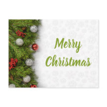 バウブル付きクリスマスツリーの枝