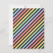 バウンカラフルストランポリン子供の誕生日パーティー 招待状 (裏面)