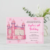 バウンシーおもしろい-女の子向け! 招待状 (スタンド正面)