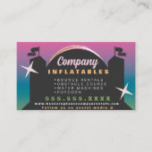 バウンシーカラフルハウスパーティーカーニバルレンタルグラデーション 名刺 (正面)