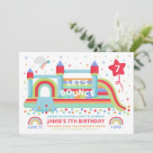 バウンシーキャッスルパーティの招待状 招待状 (スタンド正面)