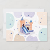 バウンシーキャッスル誕生日フォトジャンプバウンスハウス 招待状 (裏面)