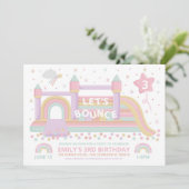 バウンシーキャッスル誕生日招待状 招待状 (スタンド正面)