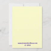 バウンシーハウスガールズパーティの招待状 招待状 (裏面)