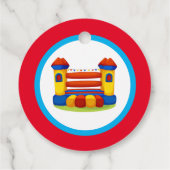 バウンシーハウス誕生日パーティーメッセージカード フェイバータグ (裏面)