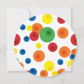 バウンシーボール誕生日サークル招待状 招待状 (裏面)