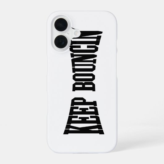 バウンスし続けろ iPhone 16ケース (裏面)