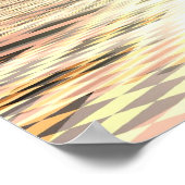 バウンスするジオメトリ形状 ポスター (角)