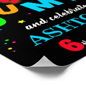 バウンスウェルカムパーティーサインジャンプトランポリン公園 ポスター (角)