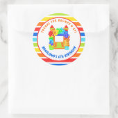 バウンスカラフルハウスパーティー ラウンドシール (バッグ)