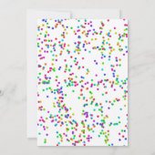 バウンスカラフルハウス誕生日バッシュ 招待状 (裏面)