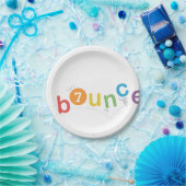 バウンスカラフル子供の誕生日パーティー ペーパープレート (パーティー)