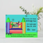 バウンスキャッスル招待状 招待状 (スタンド正面)