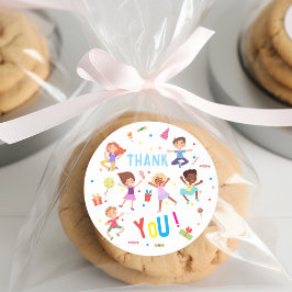 バウンスジャンピングパーク子供の誕生日 ラウンドシール