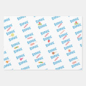 バウンスジャンピングパーク子供の誕生日 ラッピングペーパーシート (正面3)