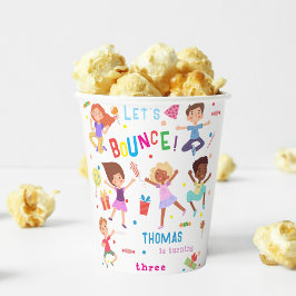バウンスジャンピングパーク子供の誕生日 紙コップ