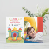 バウンスハウスの写真招待状 招待状 (スタンド正面)